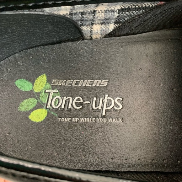 Sketchers Tone Ups Black Leather Comfort Clogs Woman’s 10 - Picture 12 of 15